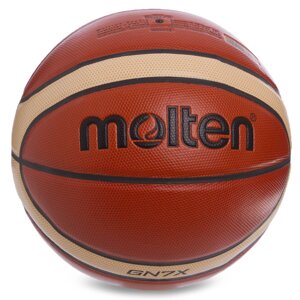 М'яч баскетбольний PU №7 MOLTEN BGN7X (PU, бутил, оранжевий)