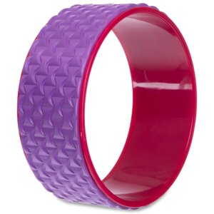 Колесо-кільце для йоги масажне FI-2437 Fit Wheel Yoga (EVA, PP, р-р 33х14см, фіолетовий рожевий)