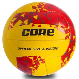 М'яч волейбольний COMPOSITE LEATHER CORE CRV-033 (COMPOSITE LEATHER, №5, 3 шари, зшитий вручну)