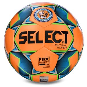 М'яч для футзалу SELECT FUTSAL SUPER FIFA №4 помаранчевий-зелений-синій в Києві от компании Спортивный интернет - магазин "One Sport"