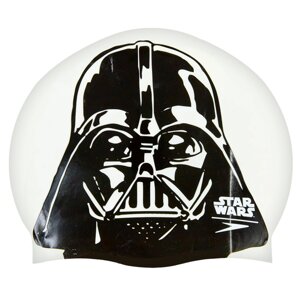 Шапочка для плавання SPEEDO SLOGAN PRINT 808385C854 Star Wars Darth Vader (силікон, білий-чорний)