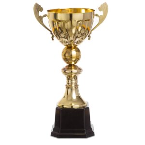 Кубок спортивний з ручками 2173A (метал, пластик, h-42см, b-24см, d чаші-12см, золото)