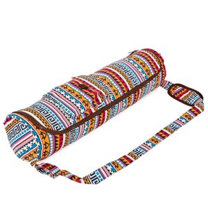 Сумка для йога килимка Yoga bag KINDFOLK FI-8362-1 (розмір 17смх72см, поліестер, бавовна,