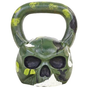 Чавунна Гиря пофарбована чорна Skull TA-5707-20 20кг (чавун)