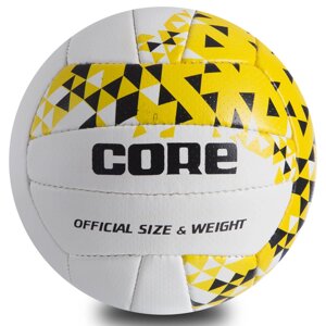 М'яч волейбольний COMPOSITE LEATHER CORE CRV-035 (COMPOSITE LEATHER, №5, 3 шари, зшитий вручну)