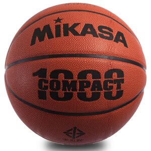 М'яч баскетбольний PU №6 MIKASA BQ1000 (PU, бутил, коричневий)