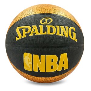 М'яч баскетбольний Composite SNAKE Leather №7 SPALDING 76039Z NBA Trend Series (помаранчевий-чорний)