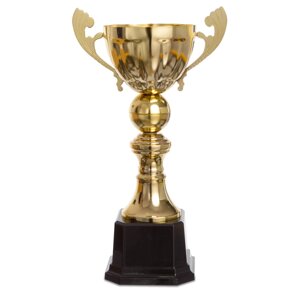 Кубок спортивний з ручками 2173B (метал, пластик, h-38см, b-20см, d чаші-12см, золото)