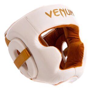 Шолом боксерський з повним захистом шкіряний VNM ELITE VL-8312 М-XL кольори в асортименті