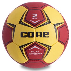Мяч для гандбола CORE PLAY STREAM CRH-049-2 №2 желтый-красный