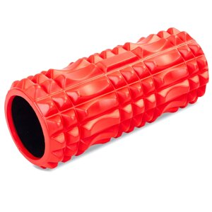 Роллер для йоги и пилатеса Grid Spine Roller Zelart FI-5712 33см цвета в ассортименте