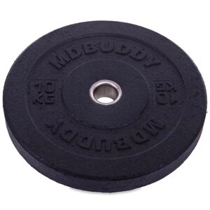 Млинці (диски) бамперні для кроссфита Zelart Bumper Plates TA-2676-10 51мм 10кг чорний