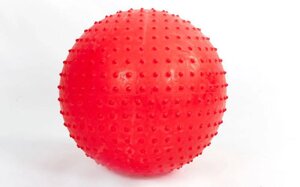 М'яч для фітнесу (фітбол) масажний 65см PS FI-078-65 (PVC, 1100г кольору, в асор, ABS технологія)