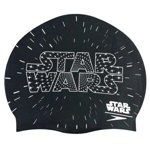 Шапочка для плавання дитяча SPEEDO JUNIOR SLOGAN PRINT 808386C353 Star Wars (силікон, чорний-білий)