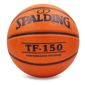 М'яч баскетбольний гумовий №5 SPALDING 73955Z TF-150 PERFORM (гума, бутил, коричневий)