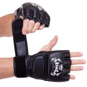 Рукавички для змішаних єдиноборств MMA шкіряні TOP KING Super TKGGS S-XL кольори в асортименті
