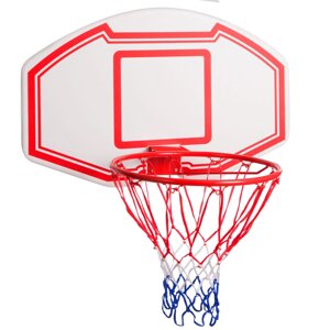 Щит баскетбольний з кільцем і сіткою S005 (щит-HDPE,р-р 90х60см, кільце (16мм) d-45см, сітка NY)