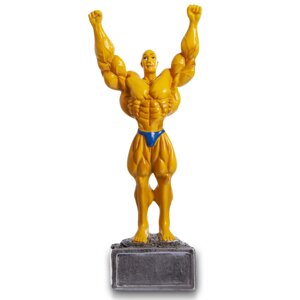 Статуетка (фігурка) нагородна спортивна Бодібілдинг Бодібілдер HX4236-A8 (р-р 28х8х11см)