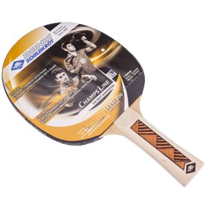 Ракетка для настільного тенісу 1 штука DONIC LEVEL 200 MT-705122 CHAMPS LINE (деревина, гума)