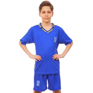Форма футбольна дитяча Zelart УКРАЇНА 2019 CO-8172 XS-XL синій