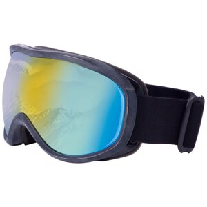 Гірськолижні окуляри SPOSUNE HX-043-BKR оправа-чорна колір лінз червоний дзеркальний