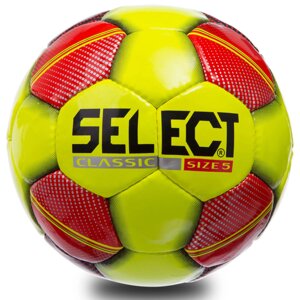 М'яч футбольний №5 PU ламін. ST SHINE CLASSIC ST-13-1 (№5, 5 сл., зшитий вручну, жовтий-червоний-чорний)