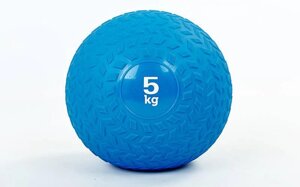Набивний м'яч слембол для кроссфита рифлений Record SLAM BALL FI-5729-5 5кг (PVC, мінеральний наповнювач,