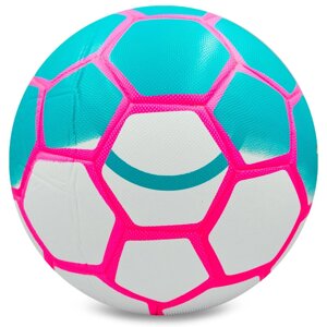 М'яч футбольний №5 PVC ламін. Клеєний ST CLASSIC FB-0081 (№5, блакитний рожевий)