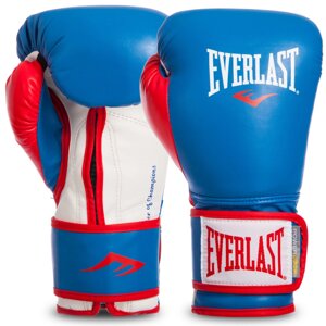 Рукавички боксерські EVERLAST POWERLOCK P00000728 16 унцій синій-червоний-білий