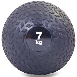 Набивний м'яч слембол для кроссфита рифлений Record SLAM BALL FI-5729-7 7кг (PVC, мінеральний наповнювач,