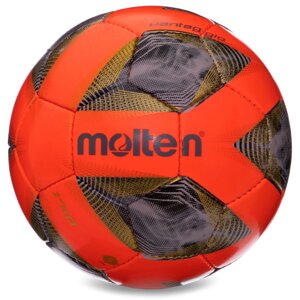 М'яч футбольний №5 PU MOLTEN F5A1711-O (5 сл., зшитий вручну, оранжевий)