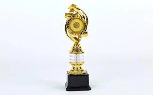 Нагорода (приз) спортивна з місцем під жетон YK-137C (пластик, h-29см, b-8см, золото)