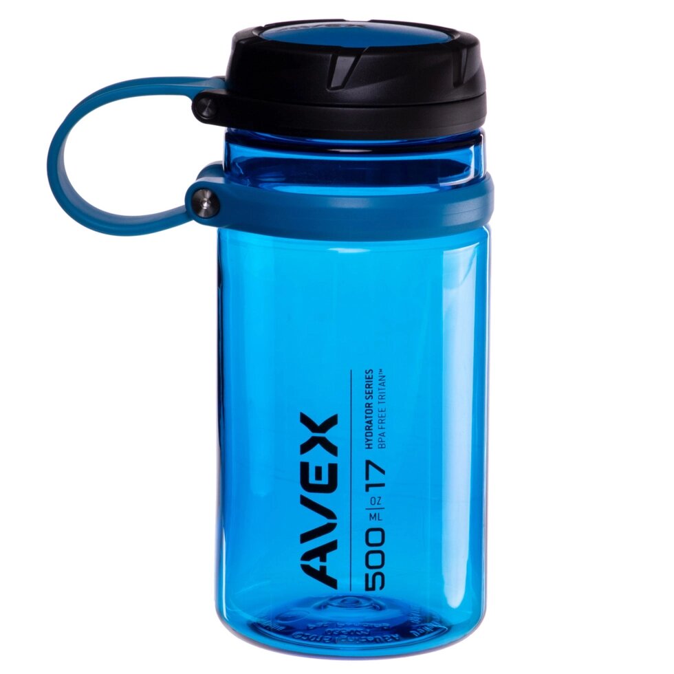 Пляшка для води AVEX FI-4761 500мл синій від компанії Спортивний інтернет - магазин "One Sport" - фото 1