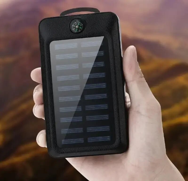 Повербанк ліхтар Solar Charger QL-269 20000 mAh Black від компанії Спортивний інтернет - магазин "One Sport" - фото 1