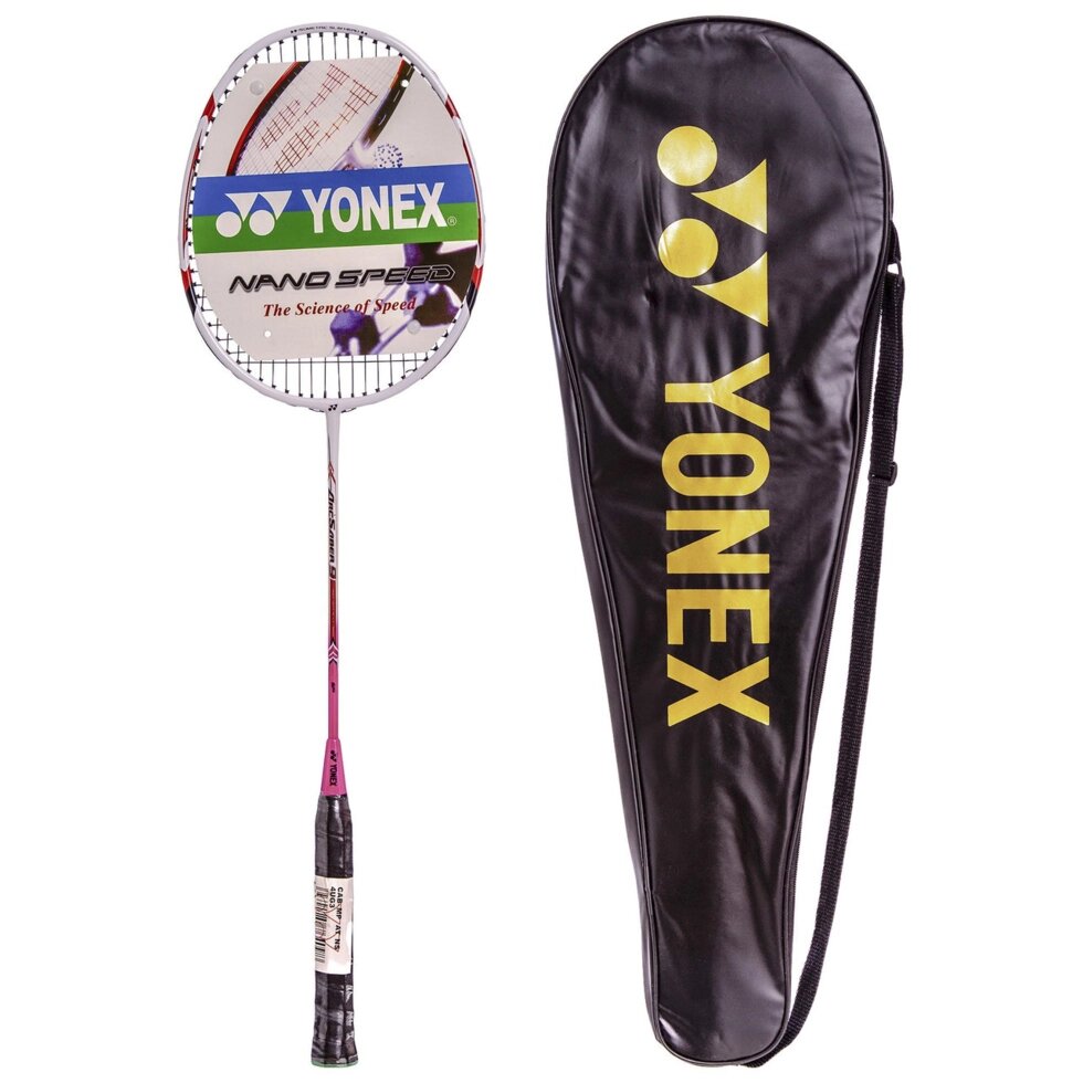 Ракетка для бадмінтону 1штука в чохлі YONEX MT-8402 (сталь, кольори в асортименті) від компанії Спортивний інтернет - магазин "One Sport" - фото 1