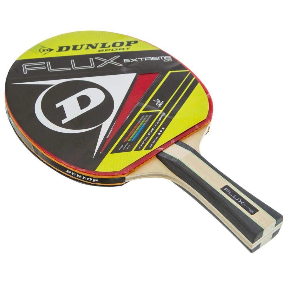 Ракетка для настільного тенісу 1 штука DUNLOP MT-679205 FLUX EXTREME (деревина, гума) від компанії Спортивний інтернет - магазин "One Sport" - фото 1