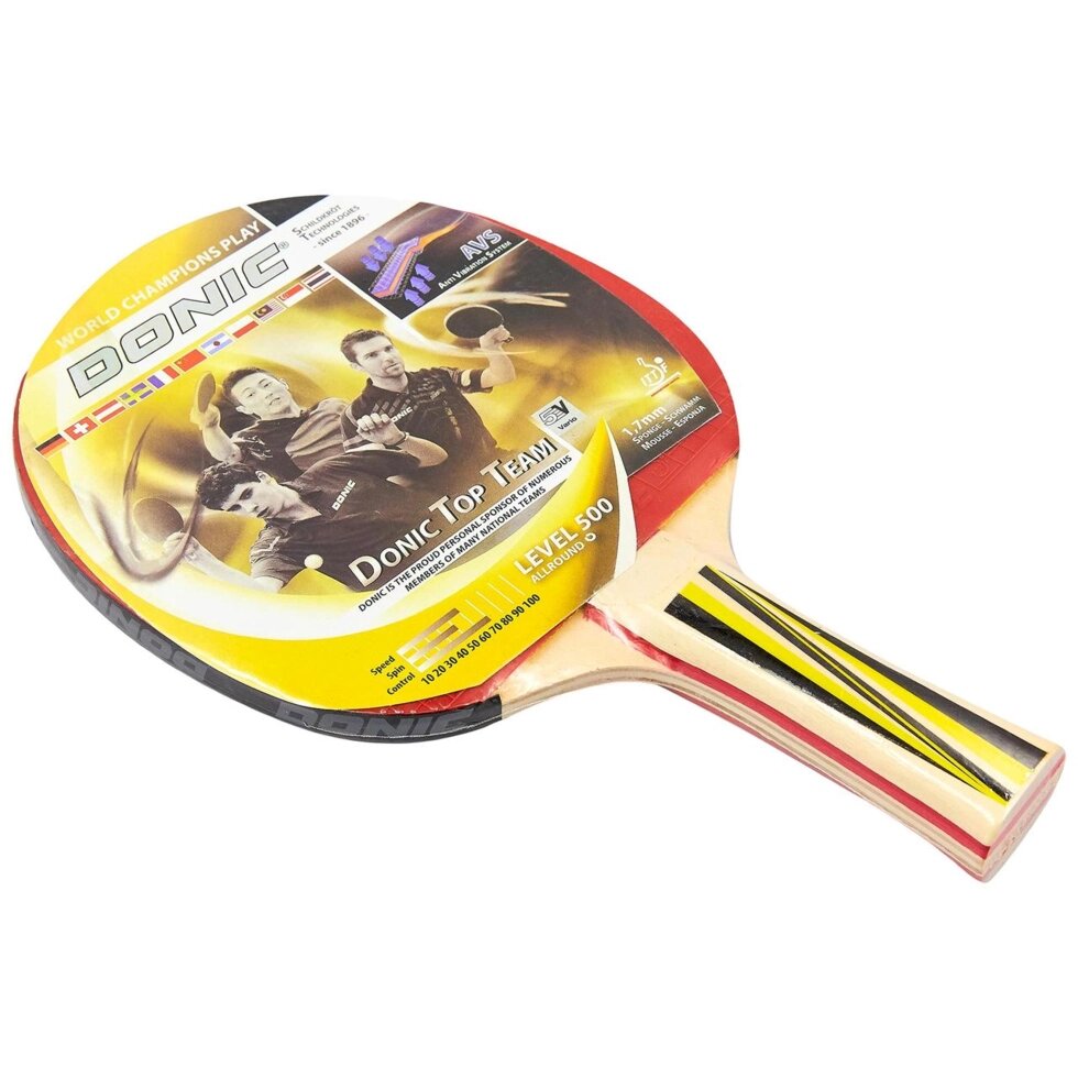 Ракетка для настільного тенісу DNC LEVEL 500 MT-8388 TOP TEAM кольору в асортименті від компанії Спортивний інтернет - магазин "One Sport" - фото 1
