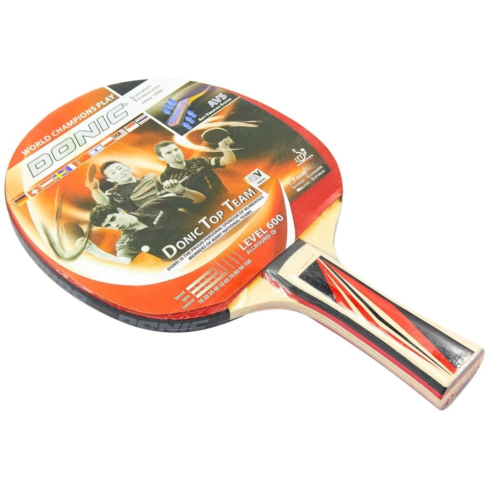Ракетка для настільного тенісу DNC LEVEL 600 MT-8385 TOP TEAM кольори в асортименті від компанії Спортивний інтернет - магазин "One Sport" - фото 1