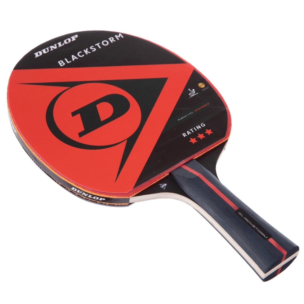 Ракетка для настільного тенісу DUNLOP DL679334 D TT BT BLACKSTORM кольори в асортименті від компанії Спортивний інтернет - магазин "One Sport" - фото 1