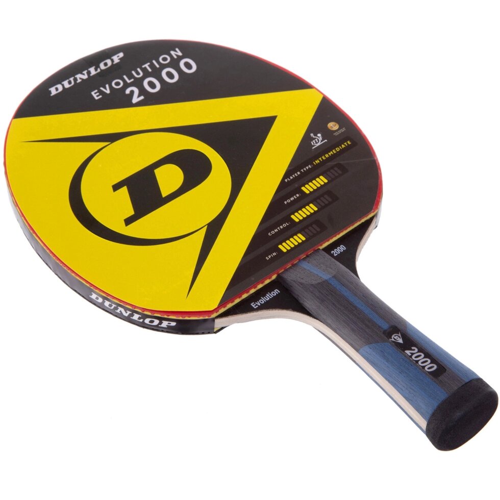 Ракетка для настільного тенісу DUNLOP DL679340 D TT BT EVOLUTION 2000 кольори в асортименті від компанії Спортивний інтернет - магазин "One Sport" - фото 1