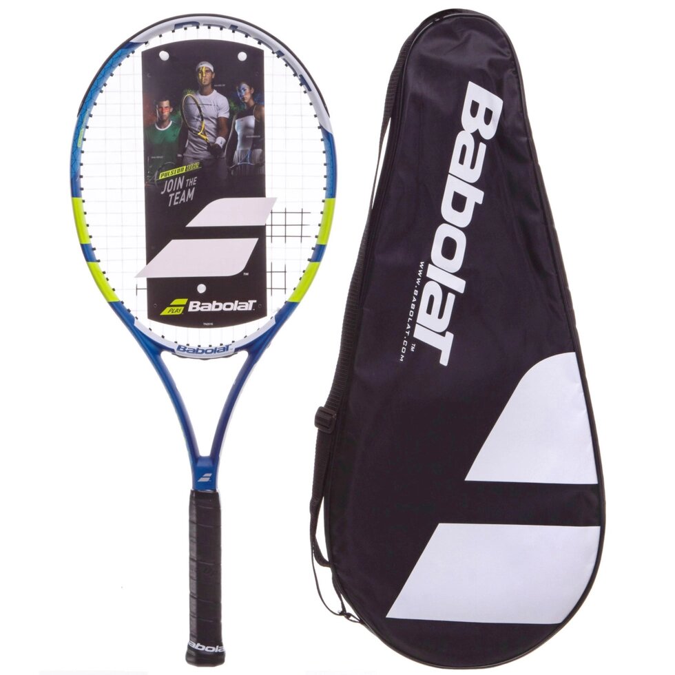 Ракетка для великого тенісу BABOLAT BB121201-30601 PULSION 102, L2 блакитний від компанії Спортивний інтернет - магазин "One Sport" - фото 1