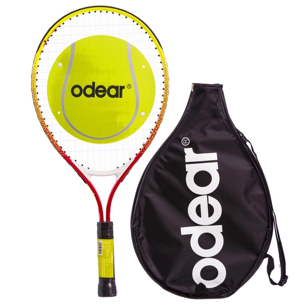Ракетка для великого тенісу дитяча ODEAR BT-5508-21 червоний від компанії Спортивний інтернет - магазин "One Sport" - фото 1