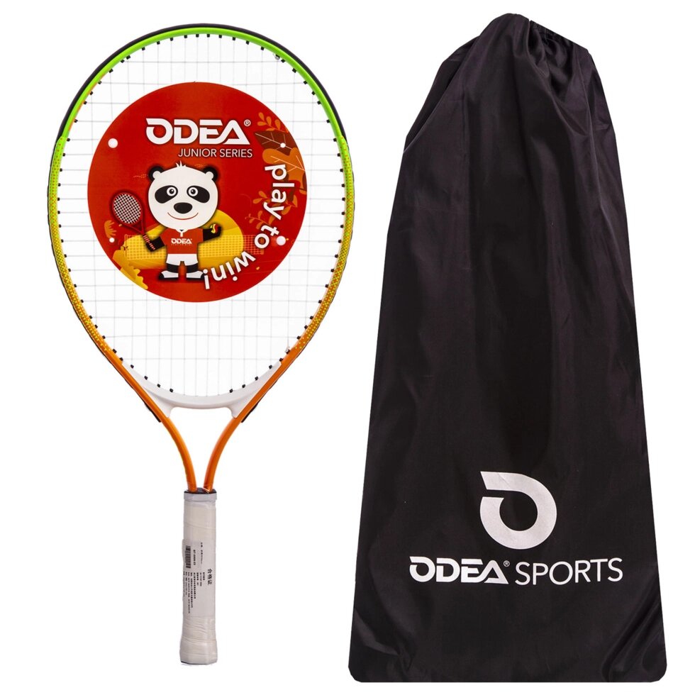 Ракетка для великого тенісу дитяча ODEAR BT-5508-23 помаранчевий від компанії Спортивний інтернет - магазин "One Sport" - фото 1