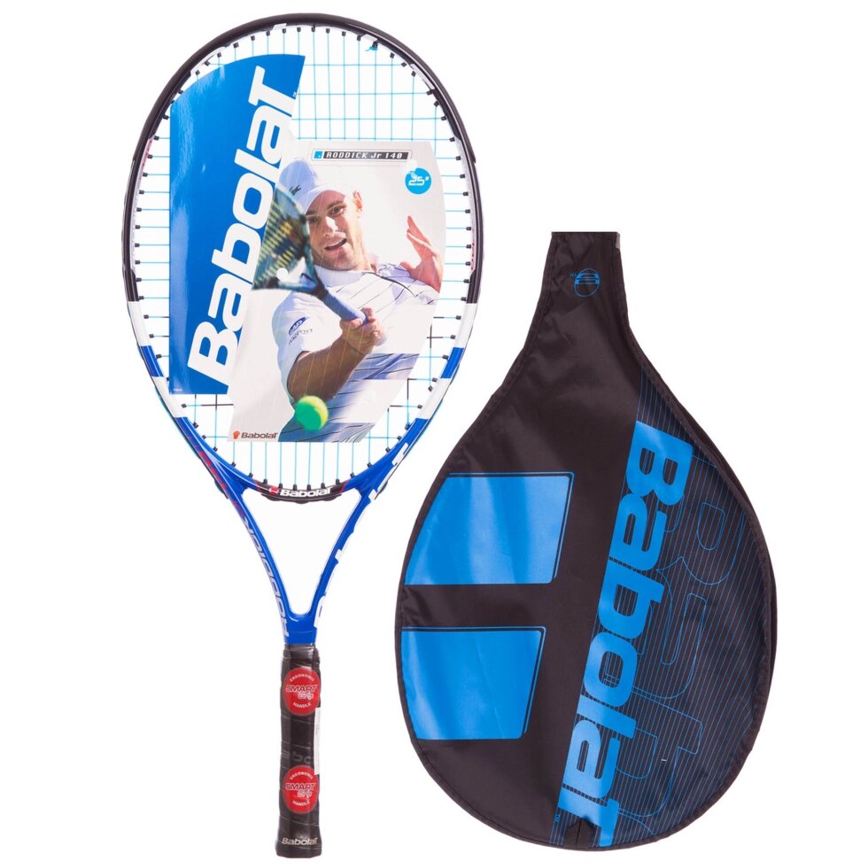 Ракетка для великого тенісу юніорська BABOLAT 140059-100 RODDICK JUNIOR 140 (блакитний) від компанії Спортивний інтернет - магазин "One Sport" - фото 1