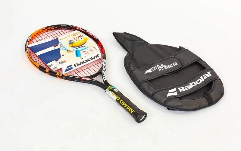 Ракетка для великого тенісу юніорська BABOLAT 140136-144 BALLFIGHTER 23 JUNIOR (оранжевий-червоний) від компанії Спортивний інтернет - магазин "One Sport" - фото 1