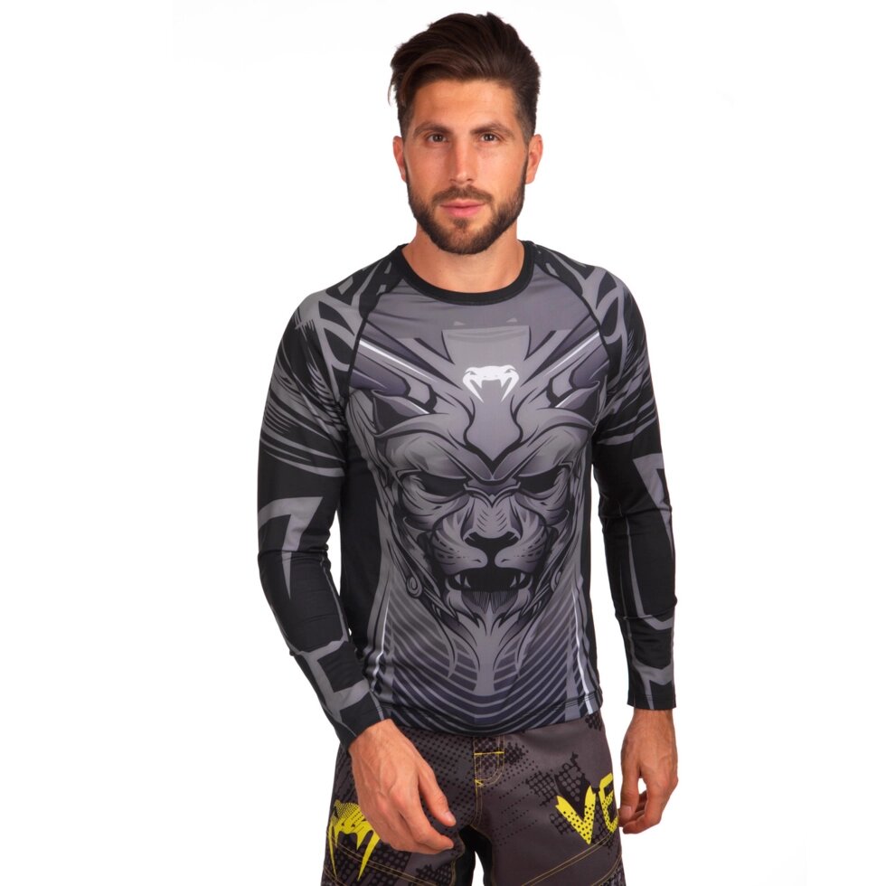 Рашгард з довгим рукавом VNM BLOODY ROAR CO-8125-BK M-XXL чорний-сірий від компанії Спортивний інтернет - магазин "One Sport" - фото 1