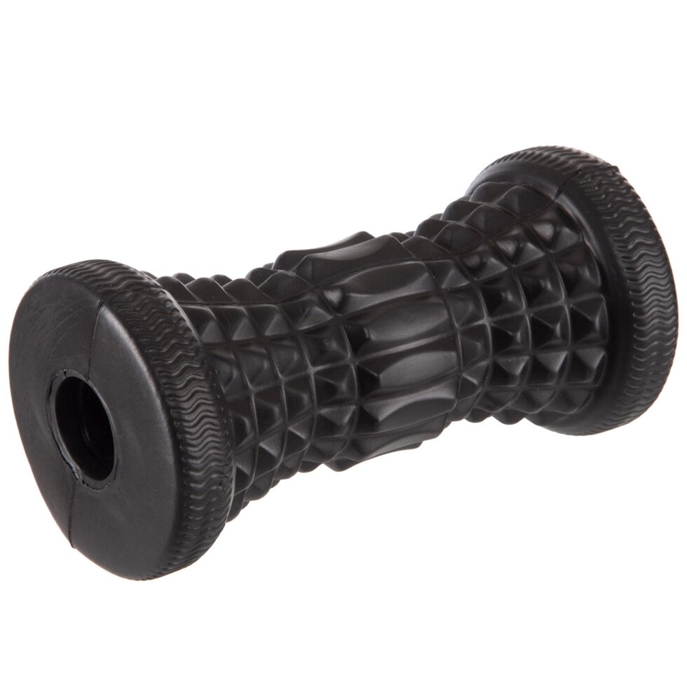 Ролик масажний для рук і ніг Zelart FI-6667 чорний від компанії Спортивний інтернет - магазин "One Sport" - фото 1