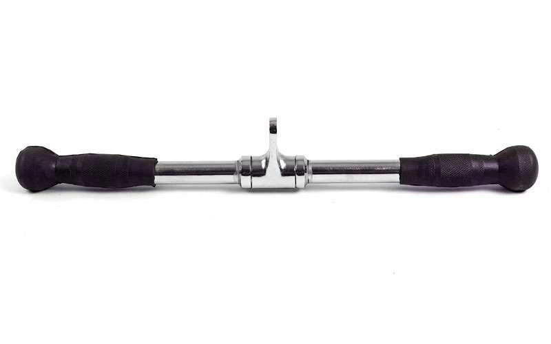 Ручка для тяги на трицепс, біцепс пряма c обертовим підвісом з PU накладкою HIGHQ SPORT SC-8083 (l-56см) від компанії Спортивний інтернет - магазин "One Sport" - фото 1