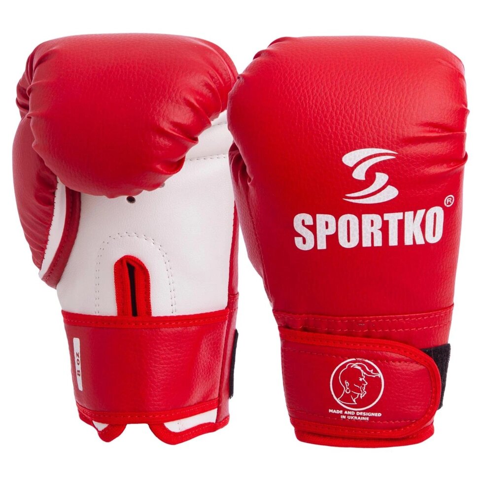Рукавички боксерські SPORTKO PD-2-M 8-12 унцій кольори в асортименті від компанії Спортивний інтернет - магазин "One Sport" - фото 1