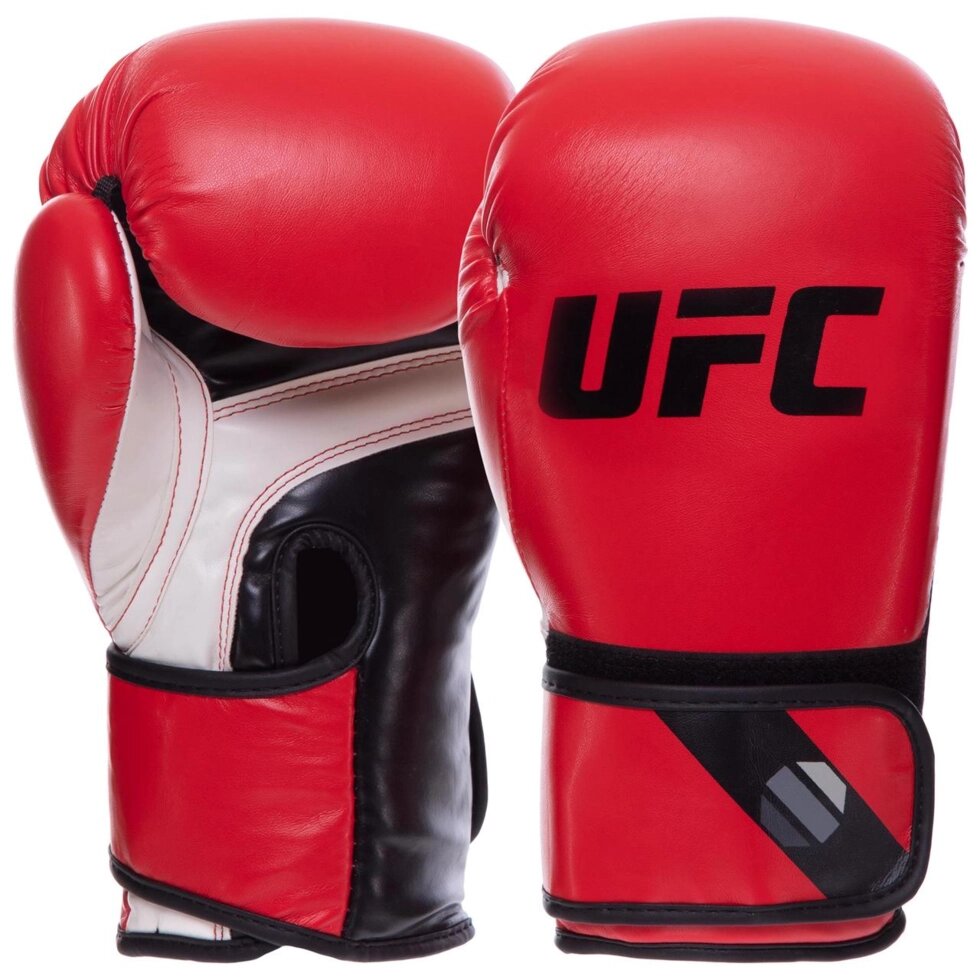 Рукавички боксерські UFC Fitness PRO UHK-75031 12 унцій червоний від компанії Спортивний інтернет - магазин "One Sport" - фото 1